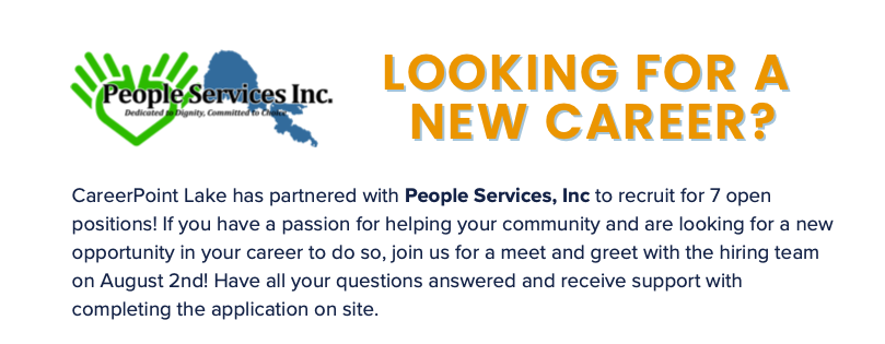 Looking for a new career? graphic with event description (see event)